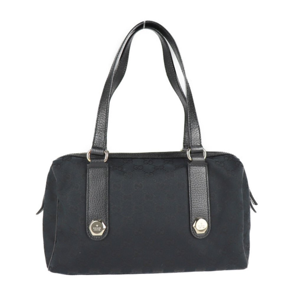 GUCCI Gucci handbag 152457 GG canvas leather black mini Boston - Picture 3 of 9